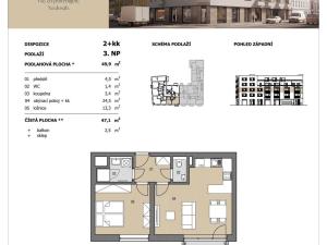 Prodej bytu 2+kk, Brno - Husovice, Vranovská, 47 m2