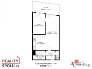 Prodej bytu 2+kk, Brno - Zábrdovice, Přadlácká, 56 m2