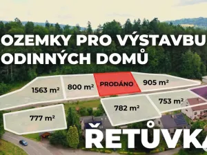 Prodej pozemku pro bydlení, Řetůvka, 810 m2