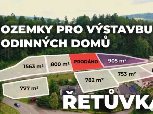 Prodej pozemku pro bydlení, Řetůvka, 905 m2