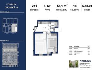 Pronájem bytu 2+1, Praha - Vinohrady, Chodská, 55 m2