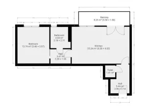 Pronájem bytu 2+kk, Praha - Zličín, Křivatcová, 58 m2