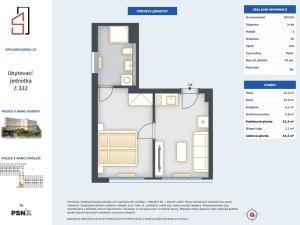 Pronájem bytu 2+kk, Praha - Chodov, Čenětická, 34 m2