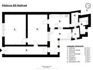 Prodej rodinného domu, Rajhrad, Masarykova, 88 m2