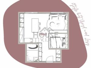 Prodej bytu 1+kk, Praha - Újezd nad Lesy, Velebného, 39 m2