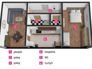 Pronájem bytu 2+1, Třebíč - Horka-Domky, Demlova, 55 m2