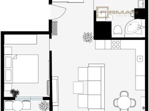 Pronájem bytu 2+kk, Praha - Bohnice, Lodžská, 58 m2