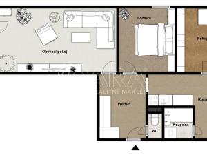 Prodej bytu 3+1, Kladno - Kročehlavy, Arbesova, 65 m2