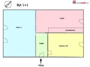 Pronájem bytu 1+1, Nejdek, Poštovní, 35 m2