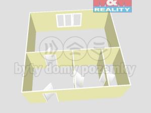 Pronájem bytu 1+kk, Klášterec nad Ohří - Miřetice u Klášterce nad Ohří, Královéhradecká, 19 m2