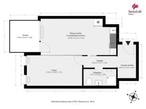 Pronájem bytu 2+kk, Brno, Placzkova, 47 m2