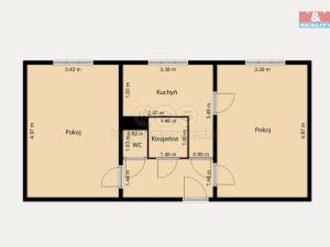 Prodej bytu 2+1, Habartov, Švermova, 53 m2