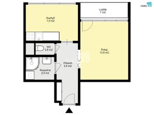 Prodej bytu 1+1, Kolín - Kolín II, Dělnická, 34 m2