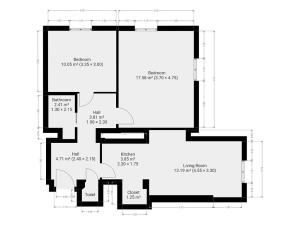 Pronájem bytu 3+kk, Praha - Smíchov, U Klavírky, 57 m2
