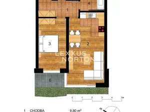 Prodej bytu 2+kk, Jinočany, Emy Destinové, 56 m2