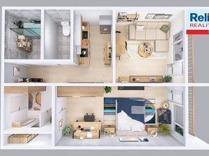Prodej bytu 2+kk, Liberec, Zámecký vrch, 57 m2