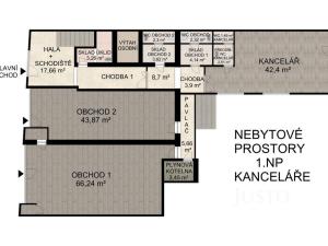 Pronájem ordinace, Písek - Vnitřní Město, Havlíčkovo nám., 47 m2