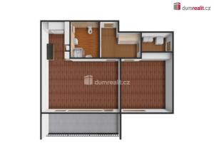 Pronájem bytu 2+kk, Praha - Kobylisy, Ke Stírce, 56 m2