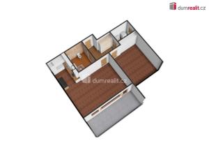 Pronájem bytu 2+kk, Praha - Kobylisy, Ke Stírce, 56 m2