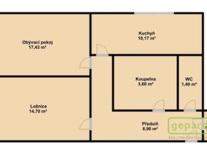 Pronájem bytu 2+1, Olomouc, Wolkerova, 57 m2