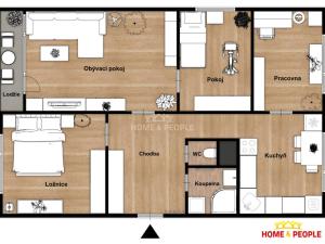 Prodej bytu 4+1, Přelouč, Jižní, 74 m2