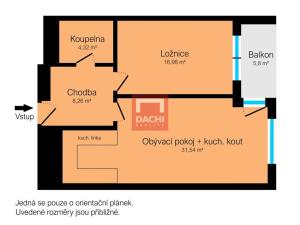 Pronájem bytu 2+kk, Olomouc, Dlouhá, 61 m2