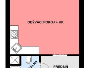 Pronájem bytu 1+kk, Brno, Kosíkova, 32 m2