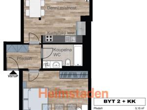 Pronájem bytu 2+kk, Ostrava - Poruba, Havlíčkovo náměstí, 60 m2