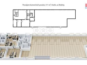 Pronájem výrobních prostor, Vsetín, Bobrky, 511 m2
