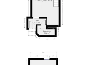 Pronájem bytu 1+kk, Praha - Michle, Magistrů, 32 m2