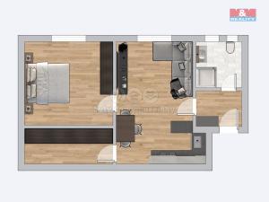 Prodej bytu 2+kk, Hradec Králové, Bidlova, 53 m2