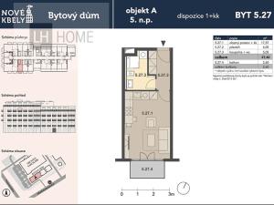 Prodej bytu 1+kk, Praha - Kbely, 26 m2