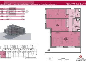 Prodej bytu 3+kk, České Budějovice, Branišovská, 84 m2