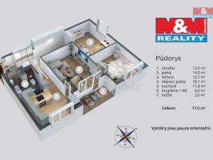 Prodej bytu 3+1, Litvínov - Horní Litvínov, Valdštejnská, 77 m2