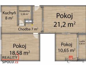 Pronájem bytu 3+1, Plzeň - Východní Předměstí, náměstí Generála Píky, 68 m2