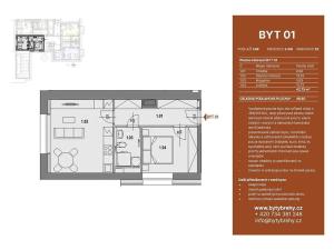 Pronájem bytu 2+kk, Břehy, K Pile, 50 m2