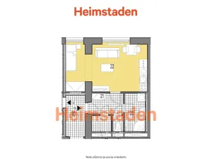 Pronájem bytu 1+kk, Havířov - Město, Dělnická, 33 m2