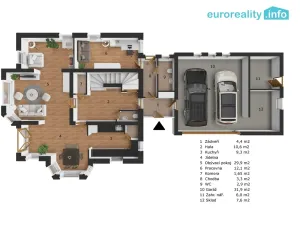 Prodej rodinného domu, Broumy, Školní, 247 m2