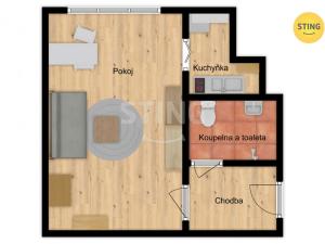 Prodej bytu 1+kk, Krnov, SPC E, 40 m2