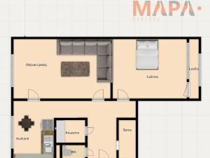 Prodej bytu 2+1, Jirkov, Na Borku, 60 m2