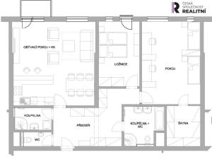 Pronájem bytu 3+kk, Benešov, Tyršova, 108 m2