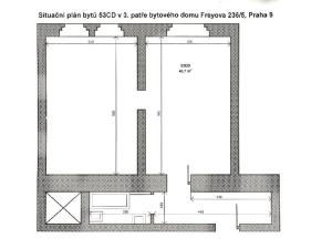 Pronájem bytu 2+kk, Praha - Vysočany, Freyova, 46 m2