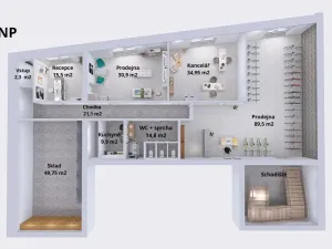 Prodej obchodního prostoru, Šumperk, Uničovská, 660 m2