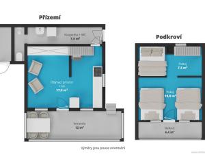 Prodej chaty, Kozojedy, 52 m2