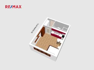 Pronájem bytu 1+kk, Praha - Stodůlky, Sluneční náměstí, 33 m2