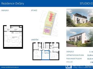 Pronájem bytu 1+kk, Ovčáry, Na Bulánce, 32 m2