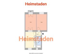 Pronájem bytu 2+1, Ostrava - Poruba, Porubská, 49 m2