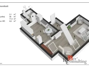 Prodej bytu 2+1, Trutnov - Poříčí, Voletinská, 80 m2