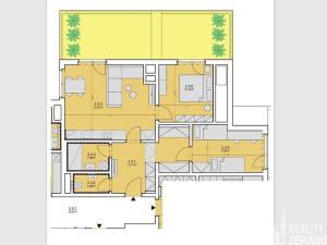 Pronájem bytu 3+kk, Praha - Vinohrady, Korunní, 66 m2