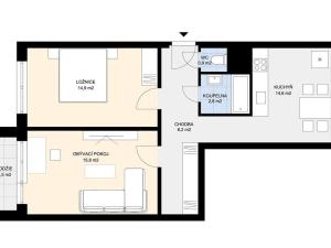Pronájem bytu 2+1, Roudnice nad Labem, Alej 17. listopadu, 60 m2